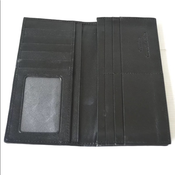 NEW Crocodile leather Check-book bi-fold wallet - Picture 5 of 8